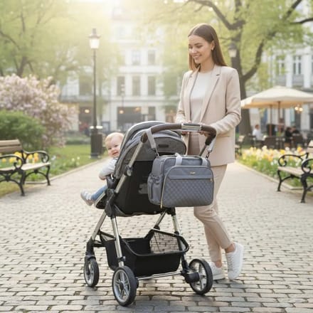 Multifunctionele luiertas voor ouders – ruime verzorgingstas met 18 vakken