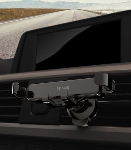 Pro Care Excellent Quality® Mini Auto Telefoon Houder - Auto Accessoires - Auto Accessoires Interieur - Smaller But More Secure - Zilver Zwart