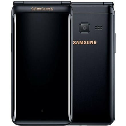Gerenoveerde Samsung Galaxy Folder 2 G160N 4G LTE Origineel 2GB RAM 32GB ROM Flip Ontgrendelde Smartphone zwart