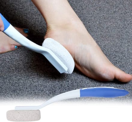 Voetrasp met Lange Handgreep voor Eeltverwijdering en Voetmassage