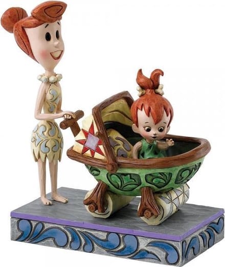 Jim Shore Wilma Flintstone and Pebbles "Bedrock Buggy" nr. 4058334
