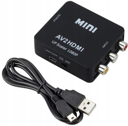 EtuiTab Serie - RCA naar HDMI Adapter - 1080P - Plug and Play - Zwart