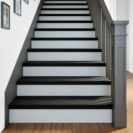 vidaXL - Traptreden - 20 - st - 100x30x2 - cm - massief - eikenhout - bruin-zwart