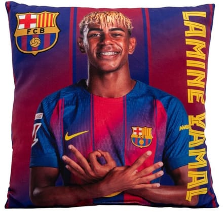 FC Barcelona kussen Lamine Yamal 40 x 40 cm