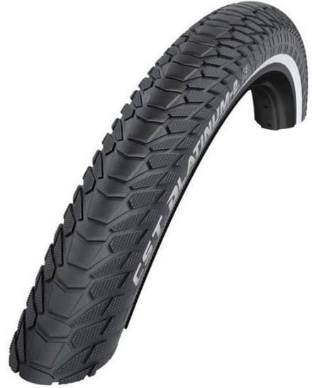 CST Buitenband Platinum E 28x1.75 (47-622) - Zwart met reflectie