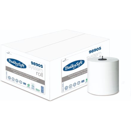 Handdoekrol BulkySoft H1 Matic 2-laags 200m wit 98905