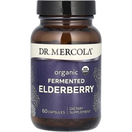 Dr. Mercola, Sureau fermenté biologique, 60 comprimés