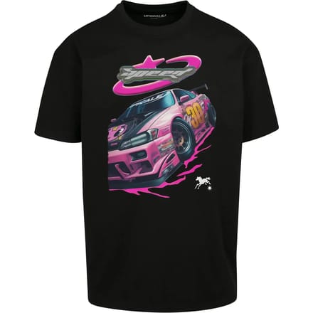 Mister Tee - Speed Heavy Oversize Heren T-shirt - M - Zwart
