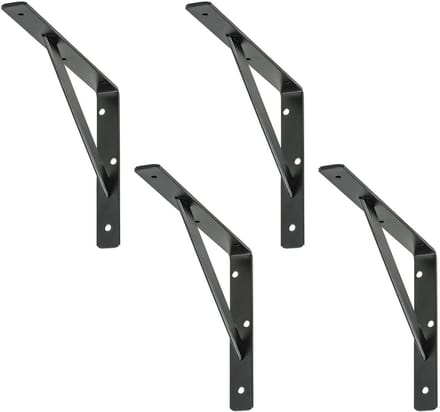 siwitec plankdrager 500 x 330 x 30 mm, zwart, set van 4, draagvermogen 150 kg, plankdrager, webconsole