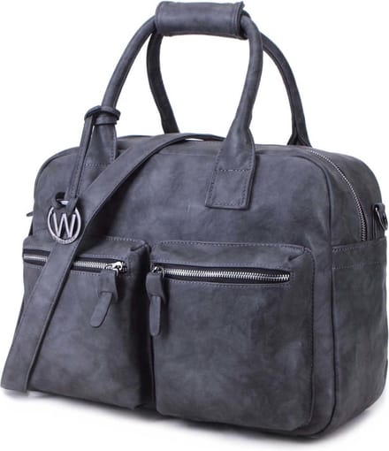 Wimona Alessia Two 1107 Schoudertas / Laptoptas - 15,4 inch - Grijs