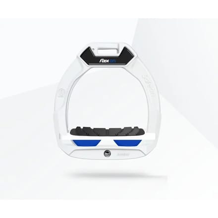 Veiligheidsstijgbeugels Rijhoek Grip Wit/Blauw Kind Flex-On Safe-On