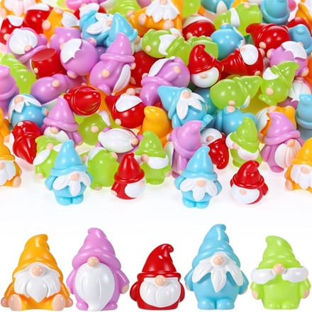 10 / 20 STUKS Mini Hars Kabouters Beeldjes Kerstversieringen Ideaal Voor Kerstboom Decor DO-IT-YOURSELF Feeëntuin Vakantiecadeau yellow