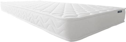 Vente-unique PELOPS by YSMÉE 90 x 190 cm witte bedbodem met opbergruimte + 15 cm dik traagschuimmatras