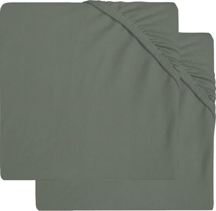 Jollein Hoeslaken Jersey Boxmatras 75x95cm Ash Green (2pack)