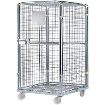 Rolcontainer, met stalen rolplaat, 724 x 815 x 1210 mm
