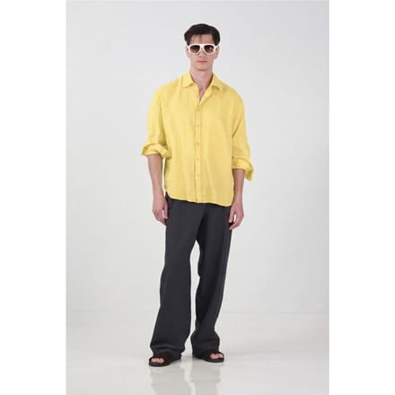 Heren Oversized Linnen Shirt