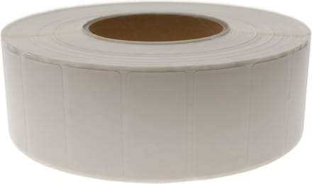 BeMatik - Rol van 4500 zelfklevende etiketten voor thermische transferprinter 50,8x25,4 mm