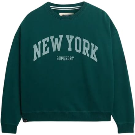 Dames oversized sweatshirt met ronde hals Superdry Athletic Essentials