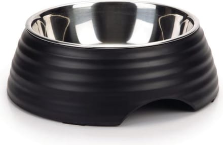 Beeztees Rimpu - Hondenvoerbak - Melamine - Zwart - 22 cm