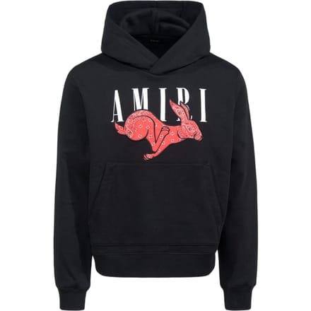 Amiri CNY konijnlogo zwarte hoodie