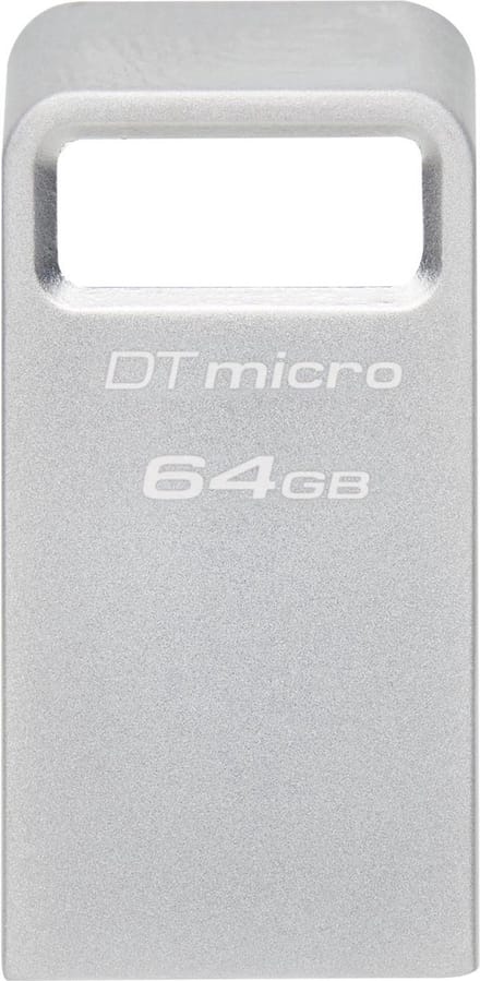 Kingston DataTraveler® Micro USB-stick Retail 64 GB Zilver DTMC3G2/64GB USB-A 3.2 Gen 1