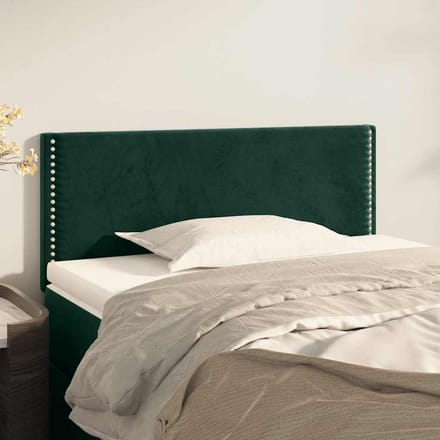 vidaXL - Hoofdbord - 80x5x78/88 - cm - fluweel - donkergroen