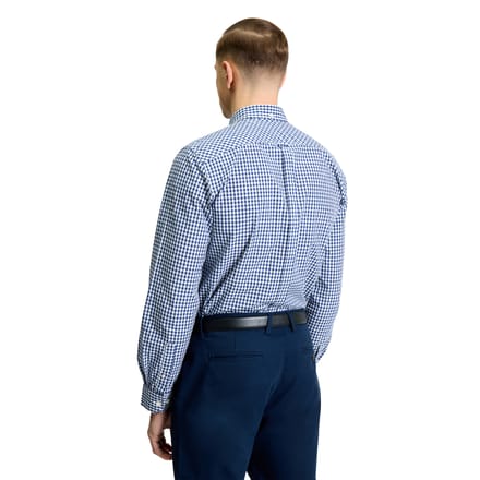 Ben Sherman Heren Signature Gingham Overhemd met Lange Mouwen (Donkerblauw)