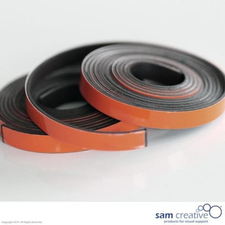 Sam Creative Magneetband 5mm - Whiteboard - Bruin - 2 rollen