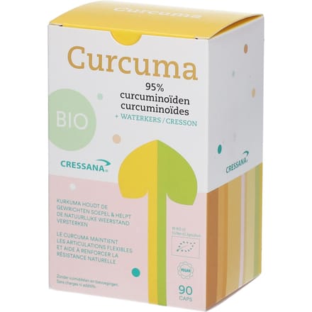 Cressana® Curcuma + Waterkers Bio 90 Capsules
