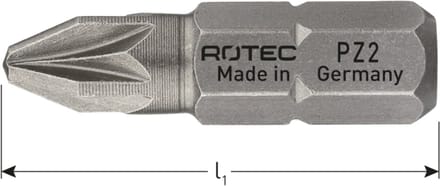 Rotec PRO Schroefbit PZ 2, L=25, C6.3, BASIC (vpe 10)