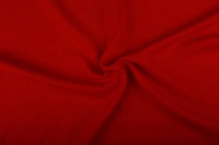Linnen stof - Rood - Gewassen - 10 meter