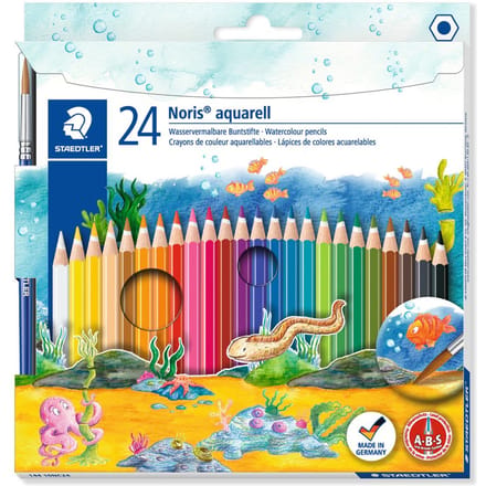 STAEDTLER Noris aquarell  kleurpotlood - set 24 kleuren