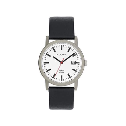 Mooi Adora horloge Titanium met datumaanduiding. AB6550