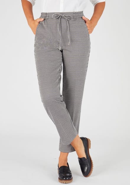 Damart - 7/8-broek pull-on stretch milano breisel - Dames - Zwart - 52