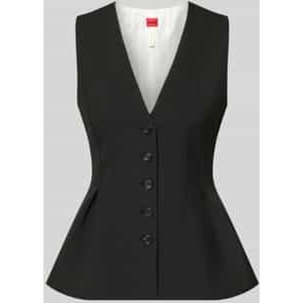 slim fit bodywarmer met viscose model 'Anena'