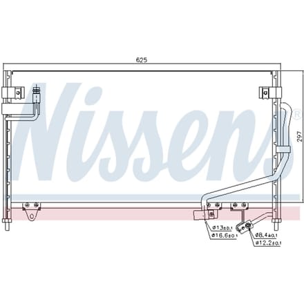 Condensator, airconditioning NISSENS 94687