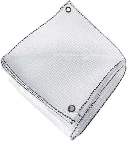 Afdekzeil - Beschermhoes - Bescherming Buiten - Versterkt Polyethyleen - 4x6 Meter - Transparant