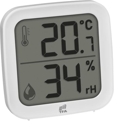 Draadloze Binnen Sensor voor Temperatuur en Luchtvochtigheid met Groot Display