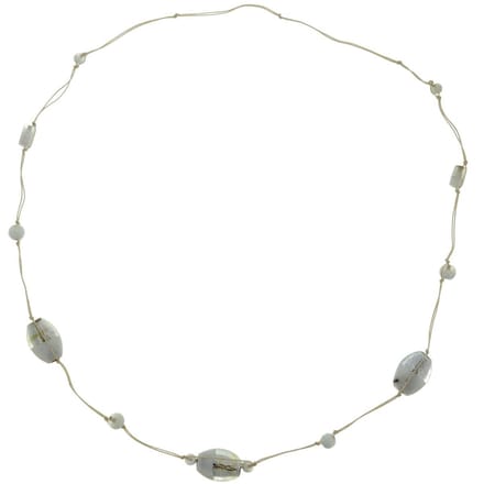 Behave - Lange ketting met glas kralen - Elegant en verfijnd