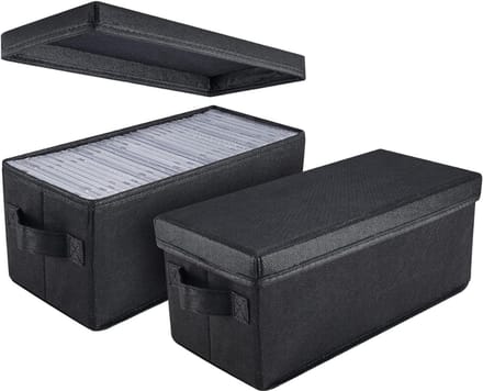 ZMR® CD Opbergdoos - CD Opbergsysteem - CD Opbergmap - Zwart - 34cm x 15cm x 14cm