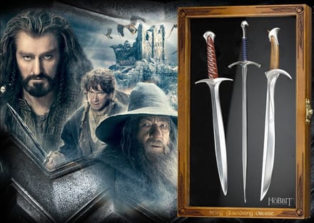 Set van drie briefopeners (Sting, Glamdring, Orcrist)