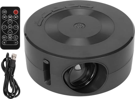 Draagbare Miniprojector 1080p Slimme Thuisfilmprojector - Schermfunctie voor IOS Android - Compatibel met Telefoons, Tablets - AUX USB-ondersteuning
