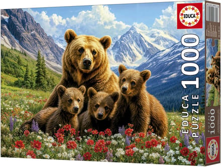 Educa - Puzzel - Grizzlyberen Canada - 1000 stukjes - Legpuzzel
