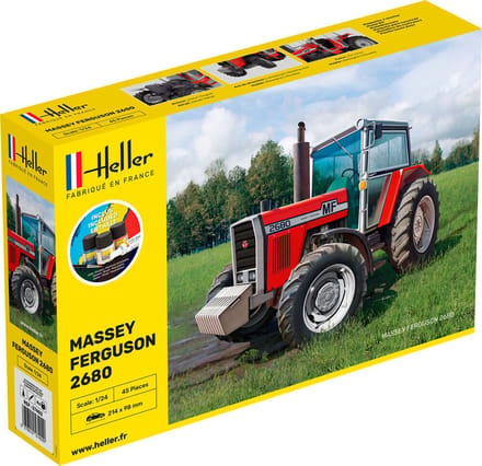 Heller Modelbouwpakket Landbouwvoertuigen - 57402 Massey Ferguson 2680 tractor - Starter Kit Plastic - 1:24 - Modelbouw