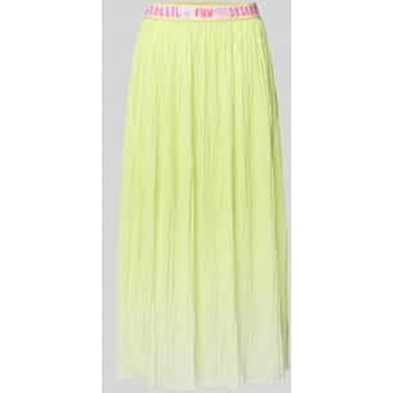 midirok in kreuklook met elastische band