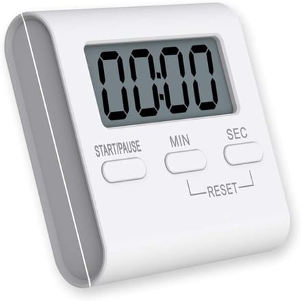 Digitale Kookwekker - Keuken Timer - Koken Bakken - Groot LCD Scherm - 99 Minuten - Zwart
