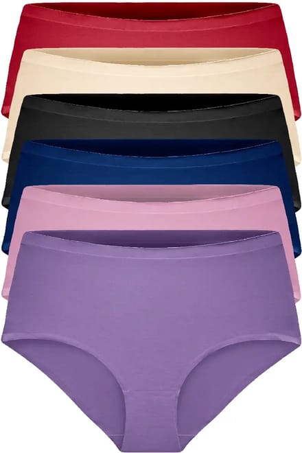 Gaubert 6-Pack Dames taille slip invisible - Onzichtbare naadloze hoge onderbroeken - Seamless - Combi / S/M