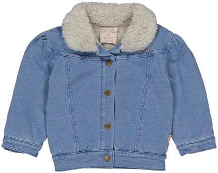 B.E.S.S. Meisjes baby jog jeans jas Cutie Stone Washed Blue maat 80