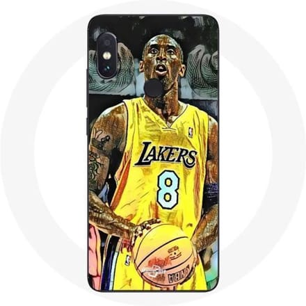 Coque - NBA - Xiaomi Redmi Note 5 Pro - Kobe Bryant Dunk - Noir - Rigide noir