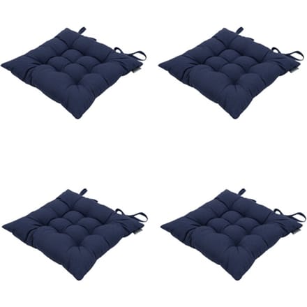 Madison - Zitkussen Panama indigo - Ca. 46x46 cm - Set van 4